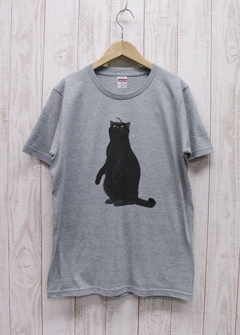 Frog Heather Gray / R005-T-GR - เสื้อฮู้ด - ผ้าฝ้าย/ผ้าลินิน สีเทา