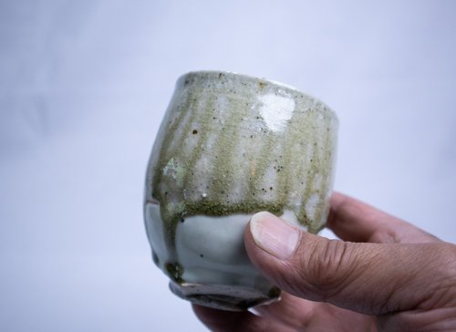 co-eye kawase 新緑窯変2022 ころころ焼酎カップ