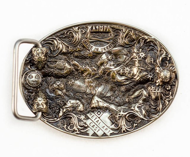 German silver belt on sale buckle