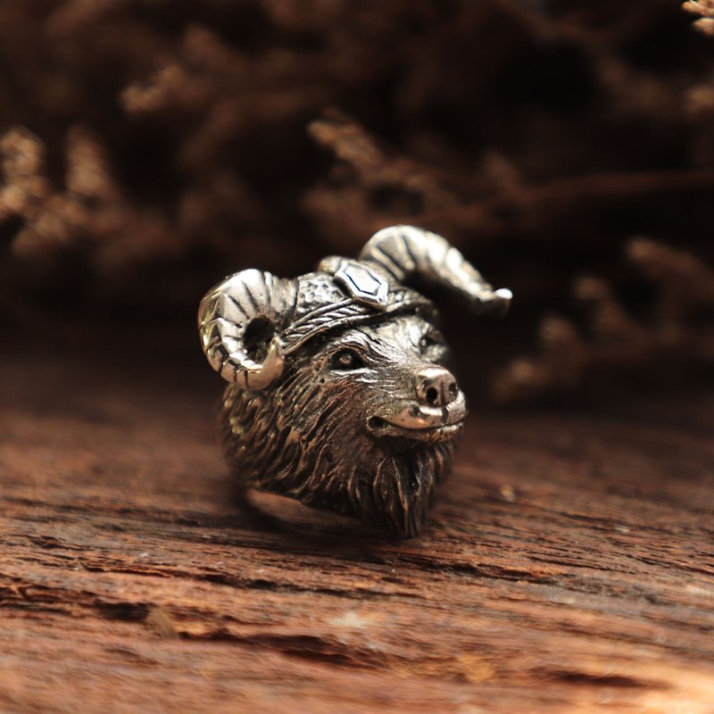 แหวนเงินแท้ หมาป่า Wolf Norse Thor เหมาะสำหรับผู้ชาย สไตล์ไวกิ้ง - แหวนทั่วไป - เงินแท้ สีเงิน