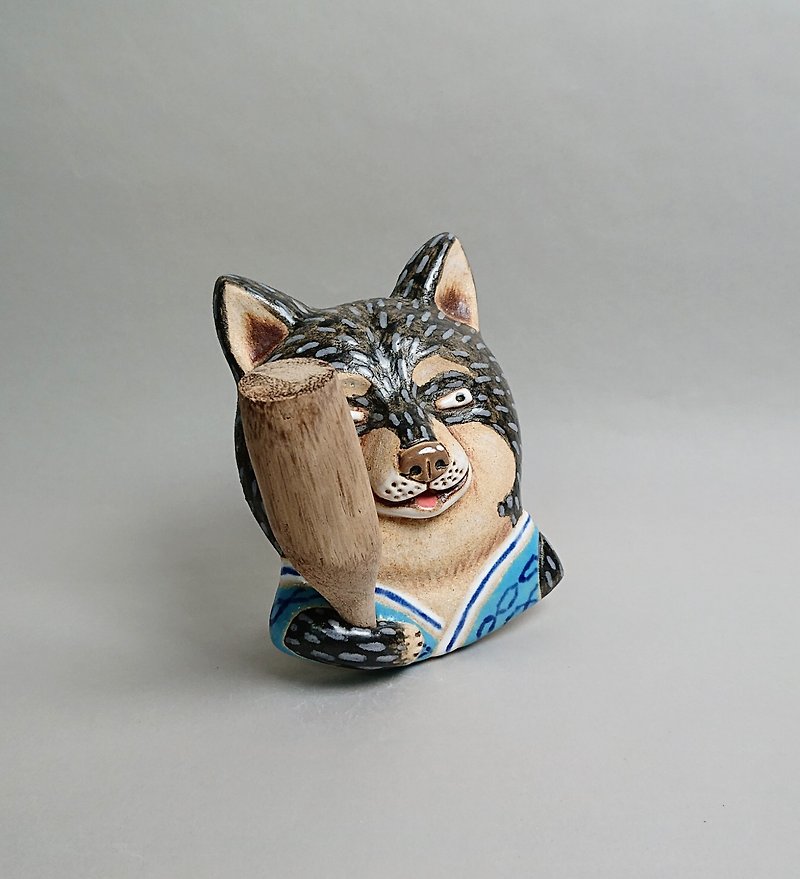 Shiba Inu Diffuser 02 (Handmade Pottery) - Fragrances - Pottery White