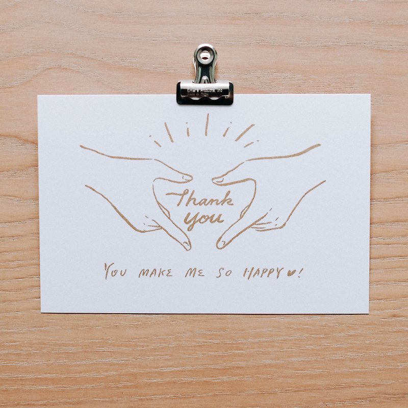 WHOSMING postcard-thank you card - Cards & Postcards - Paper White
