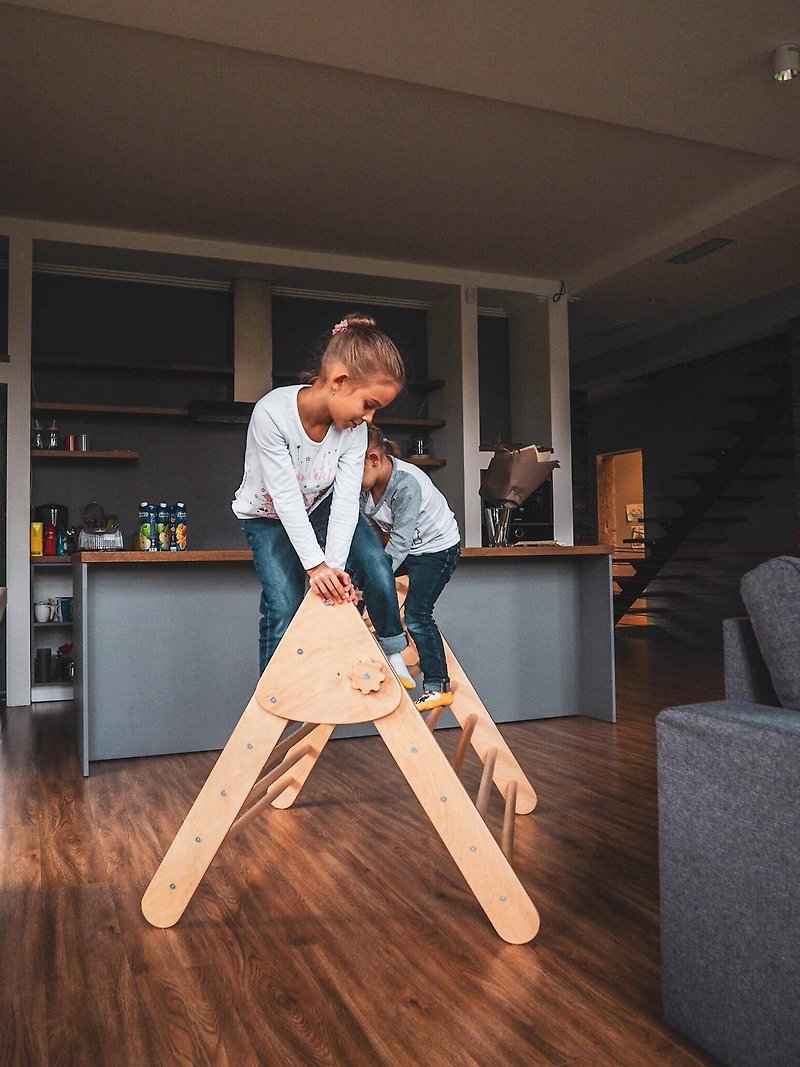 Step triangle Waldorf toy triangle Nursery furniture - Kids' Furniture - Wood 