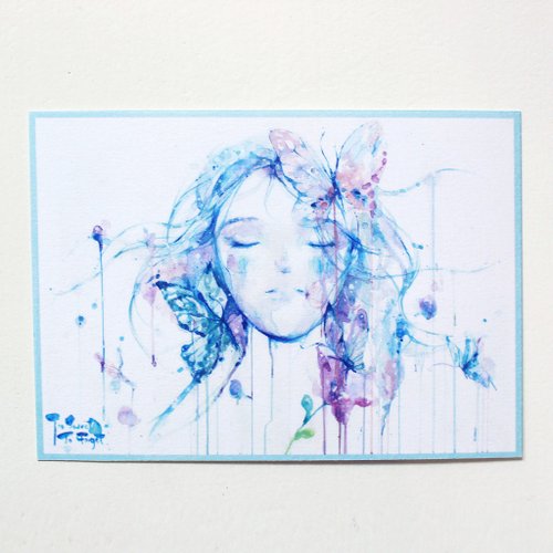 AliceHobbey Illustration Alice Hobbey Too Sweet To Forget 雙面水彩插畫明信片 Postcard