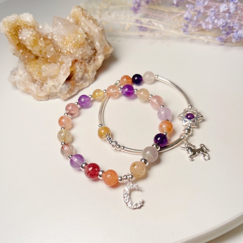 Design model-Duobao crystal double circle fashion bracelet - Bracelets - Crystal 