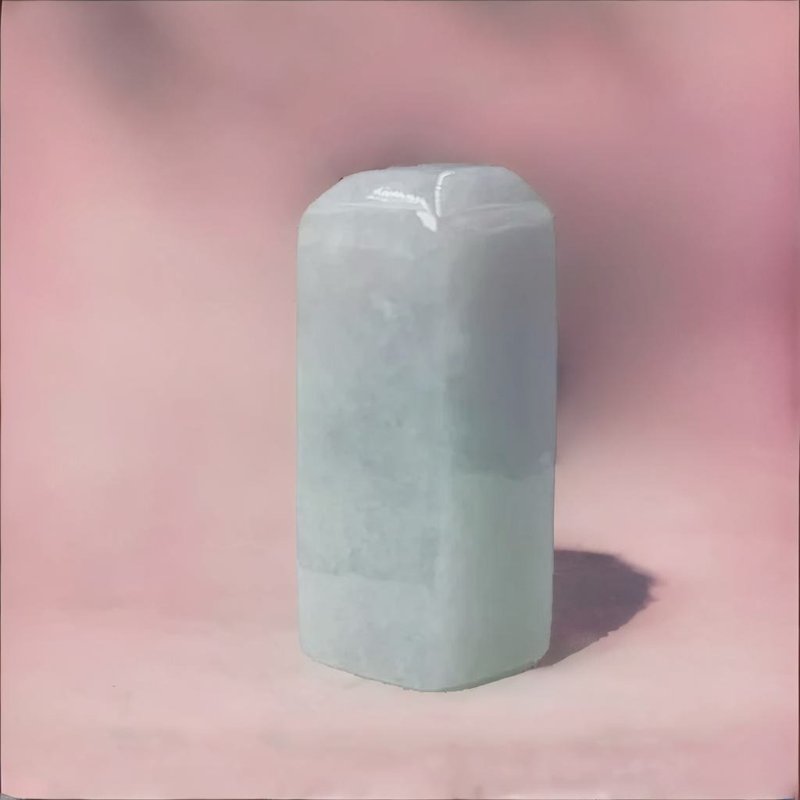 春帶彩翡翠印章 | 天然緬甸玉A貨翡翠 | 送禮 - 印章/印台 - 玉石 多色