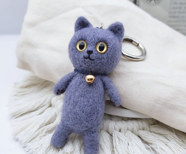 No.341 猫のキーホルダー♡ブルー系✨固まるハーバリウム2個set No.341 猫のキーホルダー♡ブルー系✨固まるハーバリウム2個set