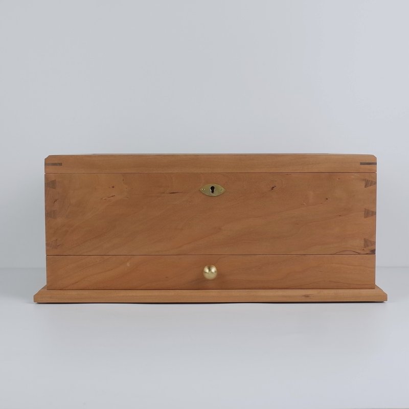 Cherry wood double layer watch box WCG2001 - กล่องเก็บของ - ไม้ 