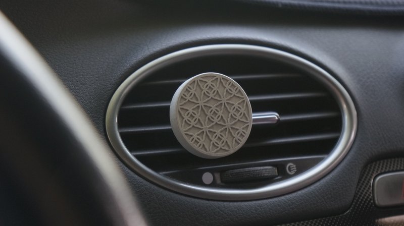 Lukang Stained Window-Fragrance Diffusing Stone for Cement Vehicles | Texture and life of MIT - น้ำหอม - ปูน สีเงิน