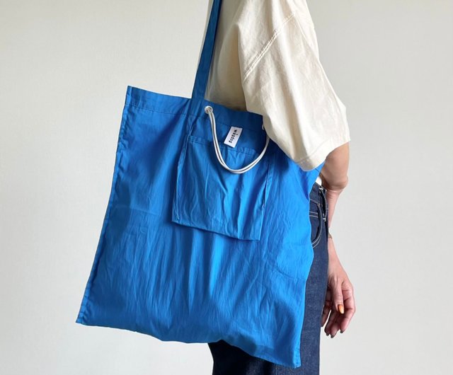 大割引 DAILY 2wayトートバッグ / blue / cotton - ショップ WAGDOG バッグ