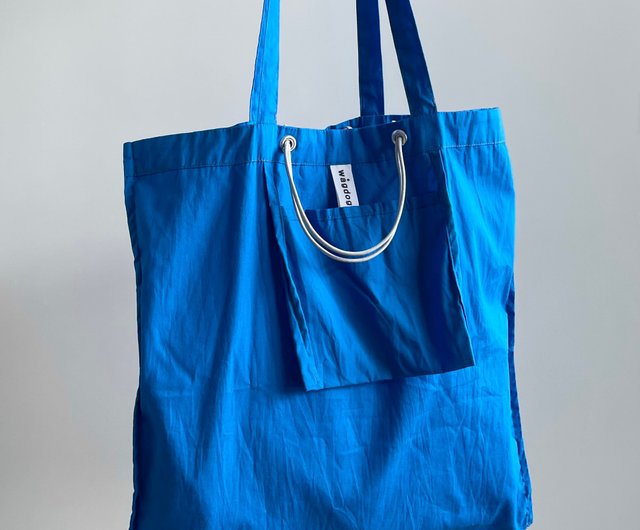 DAILY 2wayトートバッグ / blue / cotton - ショップ WAGDOG