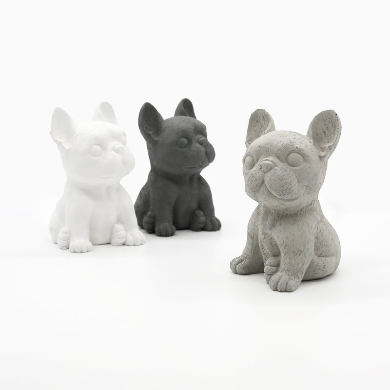 French Bulldog Aroma Stone I Stone I with essential Cement - น้ำหอม - ปูน สีเทา