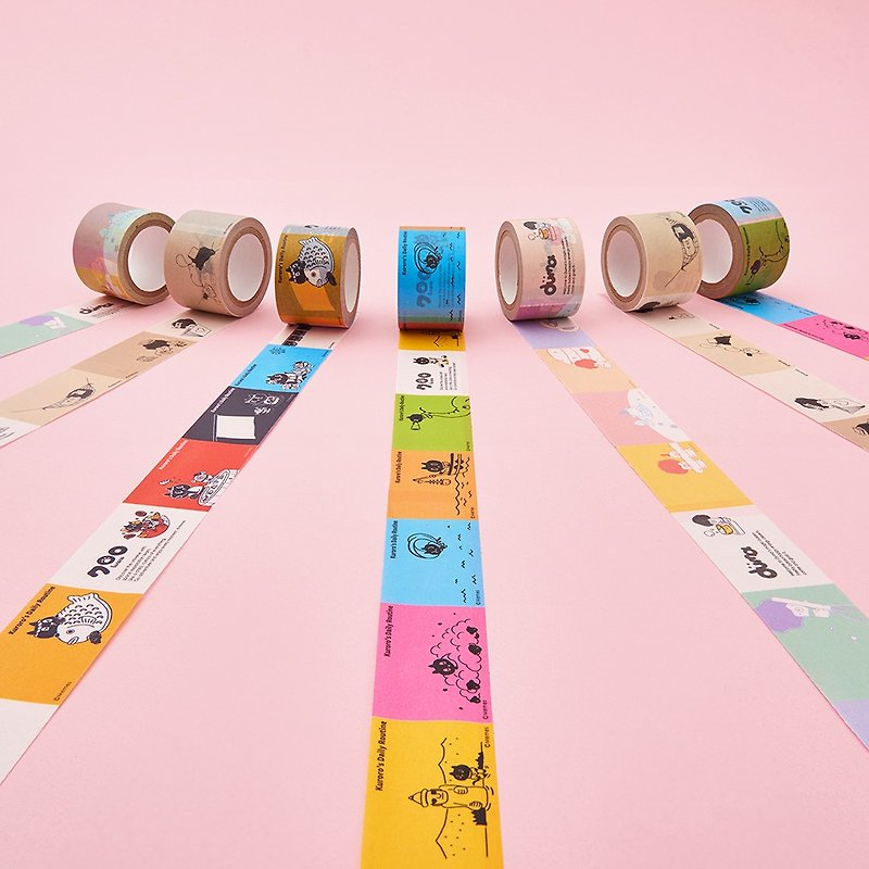 Duma French Baking Memo Paper Tape - มาสกิ้งเทป - กระดาษ หลากหลายสี