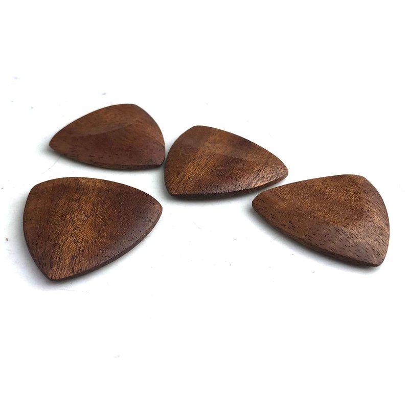木製ギターピック　Triangle型【ancient tones type triangle】 1枚 - 吉他/樂器 - 木頭 咖啡色