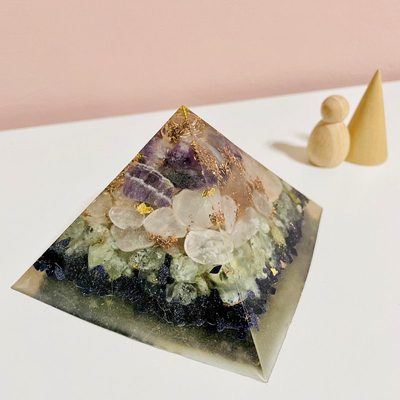 奧剛金字塔/開運招財/orgonite/療癒 - 擺飾/家飾品 - 半寶石 多色