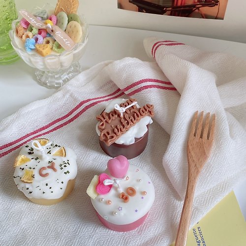Chubby Candle Lab 【蛋糕系列】客製化 2吋 蛋糕蠟燭 生日禮物
