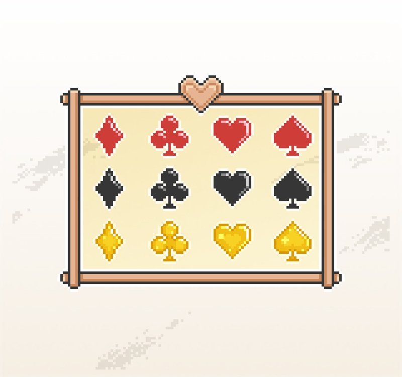 Twitch訂閱者徽章及小奇點徽章/忠誠徽章/像素風/撲克符號 - Logo 設計/圖案設計 - 其他材質 