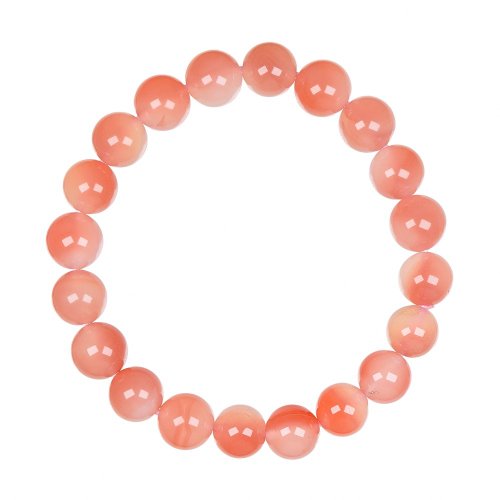 正佳珠寶 Gemsrich Jewelry 【正佳珠寶】南紅瑪瑙 頂級玉化蜜桃南紅 9.4-9.8mm 南紅瑪瑙手珠