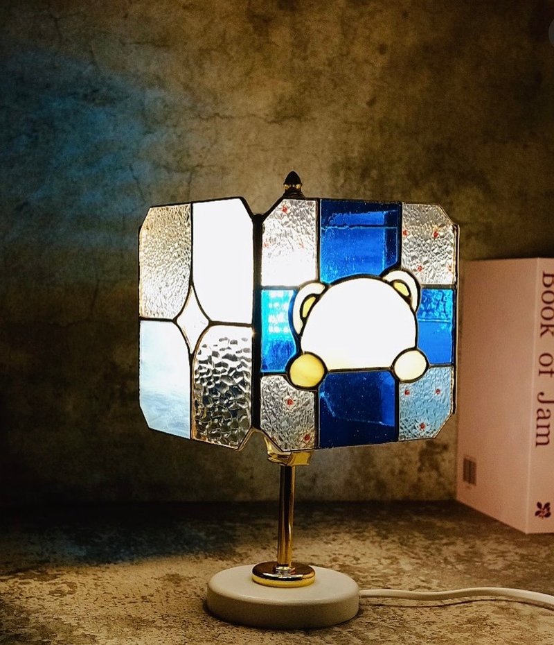 Square Table Lamp - Little Bear - Lighting - Glass 