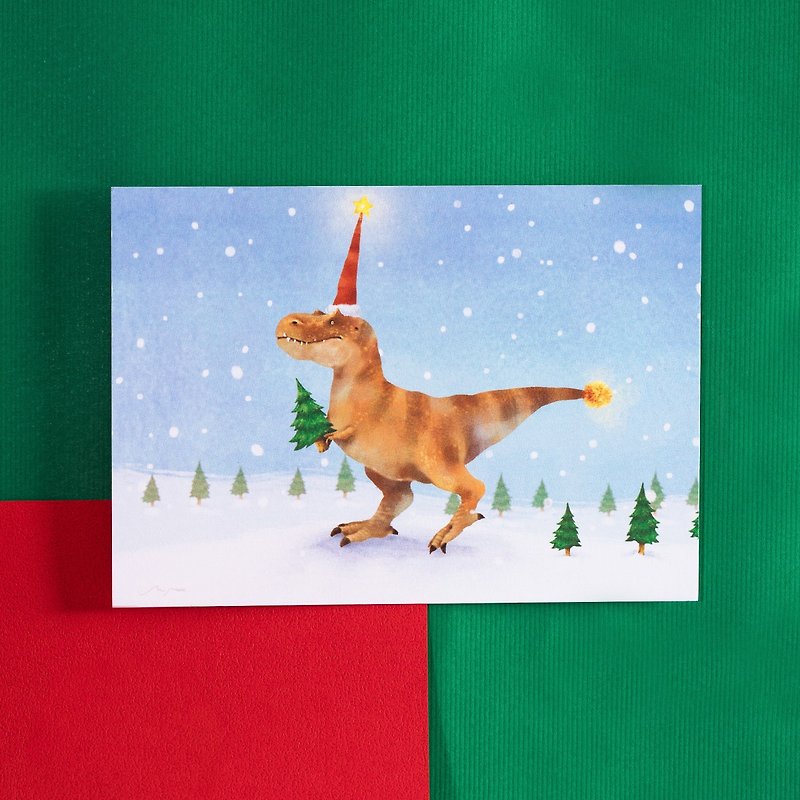 Would it be too sting to send a Christmas tree? / Postcard - การ์ด/โปสการ์ด - กระดาษ สีน้ำเงิน