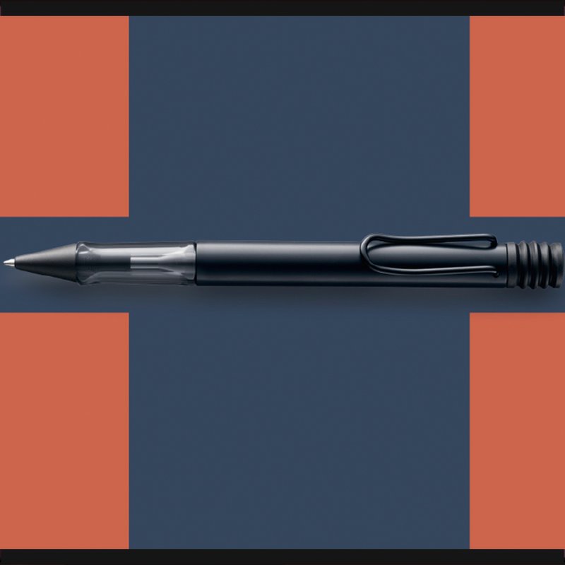 LAMY AL STAR 恆星 原子筆+筆袋禮盒 - 霧光黑 - 原子筆/中性筆 - 鋁合金 黑色