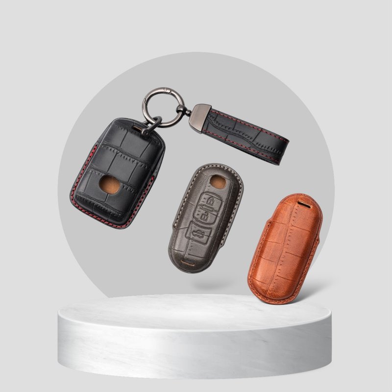 [Ready Stock Version] Mazda Mazda3 MX5 CX5 CX30 CX3 Crocodile Key Leather Case - Keychains - Genuine Leather 