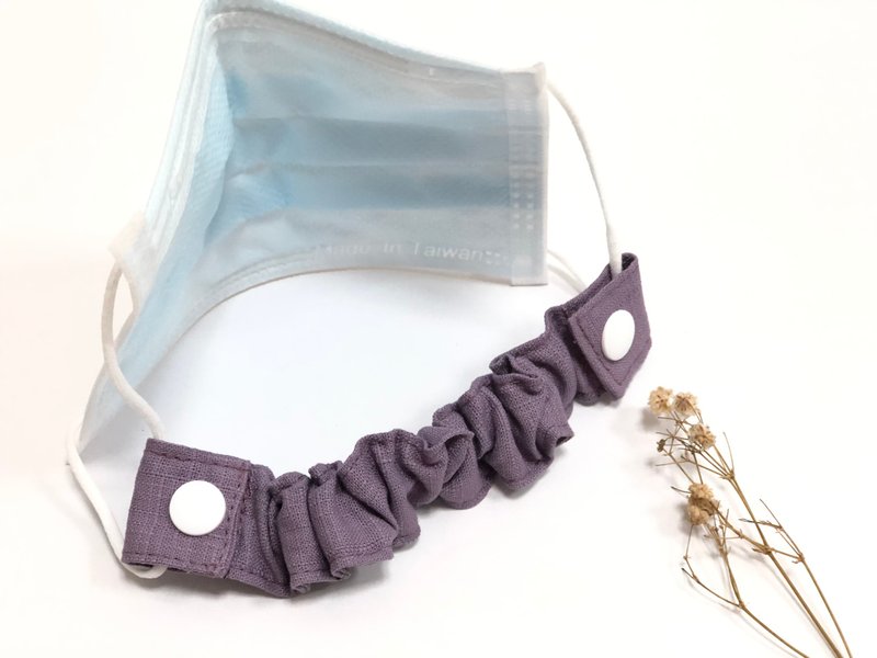 口罩減壓帶 口罩神器 兒童/成人 減壓 防勒 口罩勾 口罩掛勾 - 其他 - 棉．麻 紫色