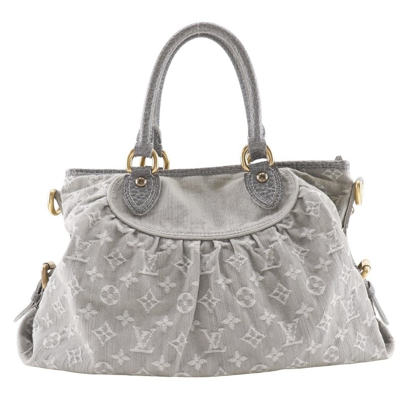 【日本直送】ルイ・ヴィトン LOUIS VUITTON ネオカビィMM ハンドバッグ 2WAYショルダー M95837 モノグラムデニム グリ グレー 【中古】 - 手提包/手提袋 - 棉．麻 灰色