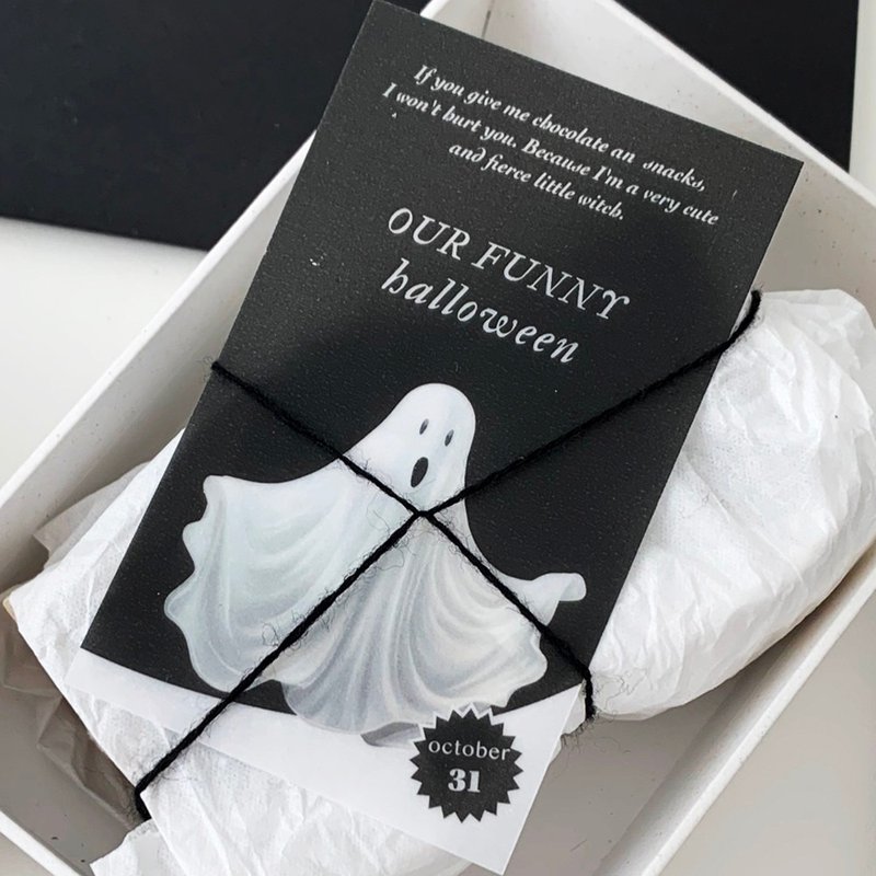 Halloween packaging tag translucent paper ghost (30sheets) - Other - Paper Black