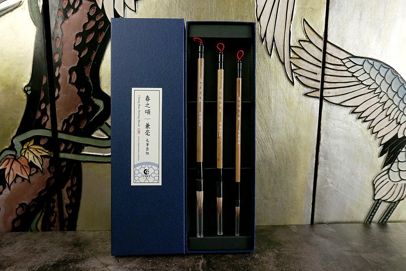 [Ode to Spring-Combined Brush Set] Large, Medium and Small Cases 3 Pack- Brush Gift Box Series - Other Writing Utensils - Other Materials Khaki