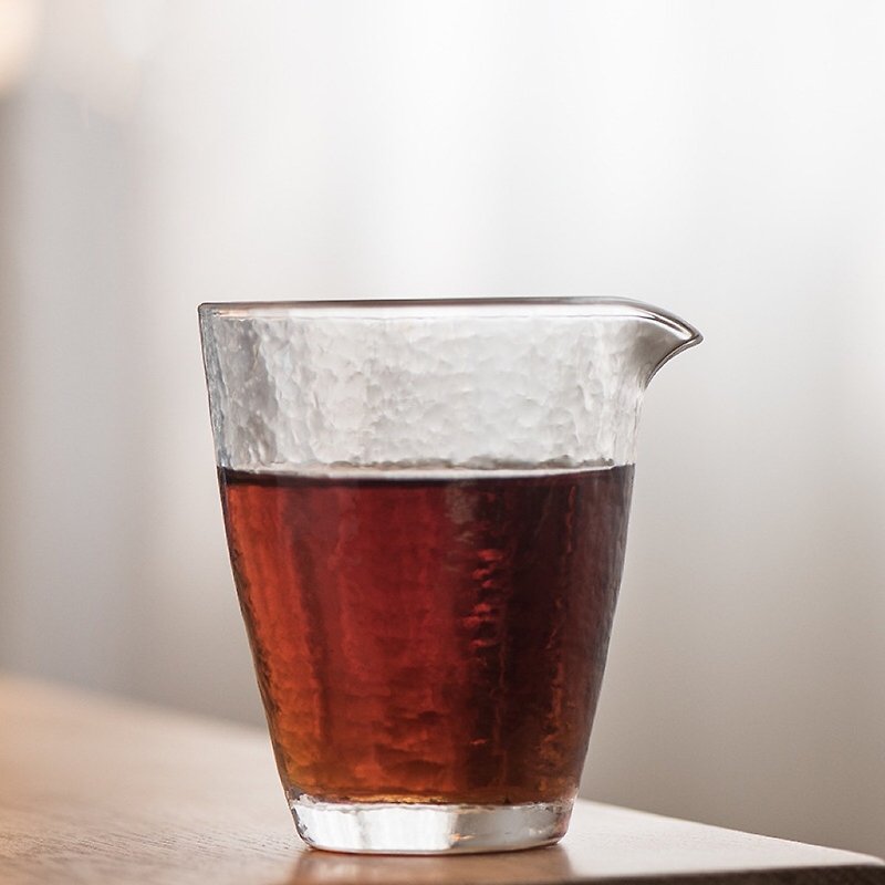 Hearing|Japanese-style classic glass hammered male cup heat-resistant handmade fair cup