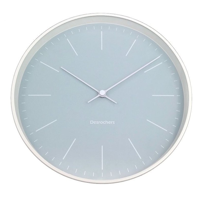 Pared - water blue line clock (metal) - นาฬิกา - โลหะ ขาว