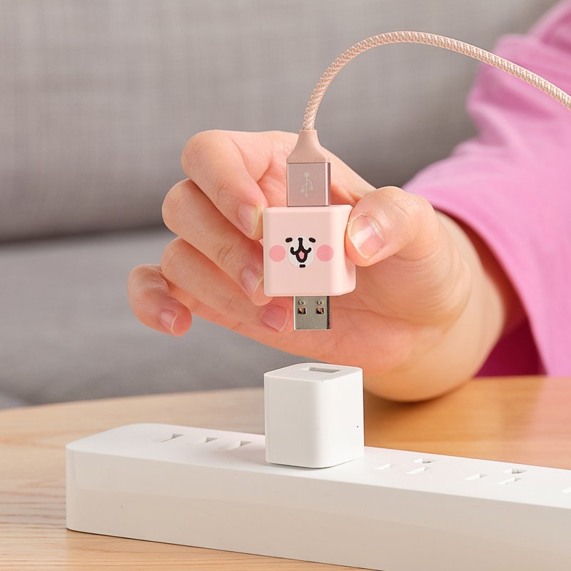 Maktar QubiiDuo USB-A 卡娜赫拉的小動物 粉紅兔兔 備份豆腐 - USB 隨身碟 - 塑膠 粉紅色
