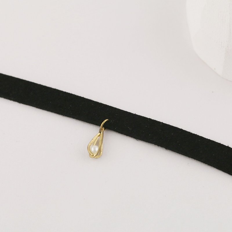 // VÉNUS 觅 decorated drop necklace chain // vn014 - Necklaces - Other Materials Black