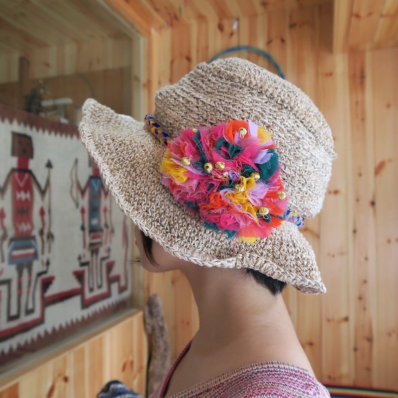 [Pre-order] ☼ color cashmere knit cap ☼ (tricolor) - Hats & Caps - Cotton & Hemp Multicolor