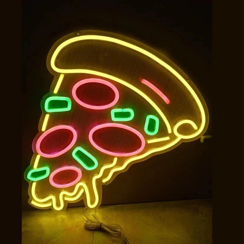 Pizza Neon Sign - โคมไฟ - อะคริลิค สีใส