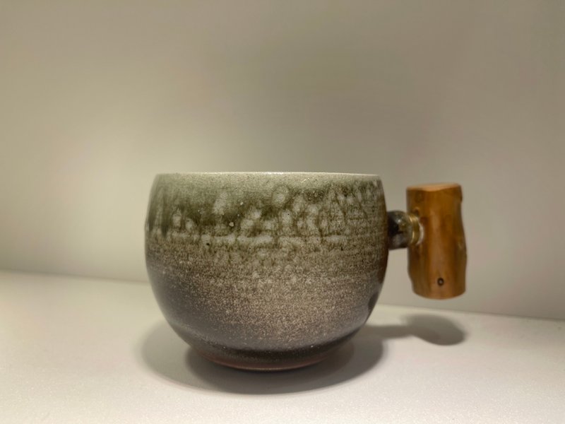 柴燒手工日本陶木把咖啡杯 / 陳文翔 - 其他杯子 - 陶 紫色