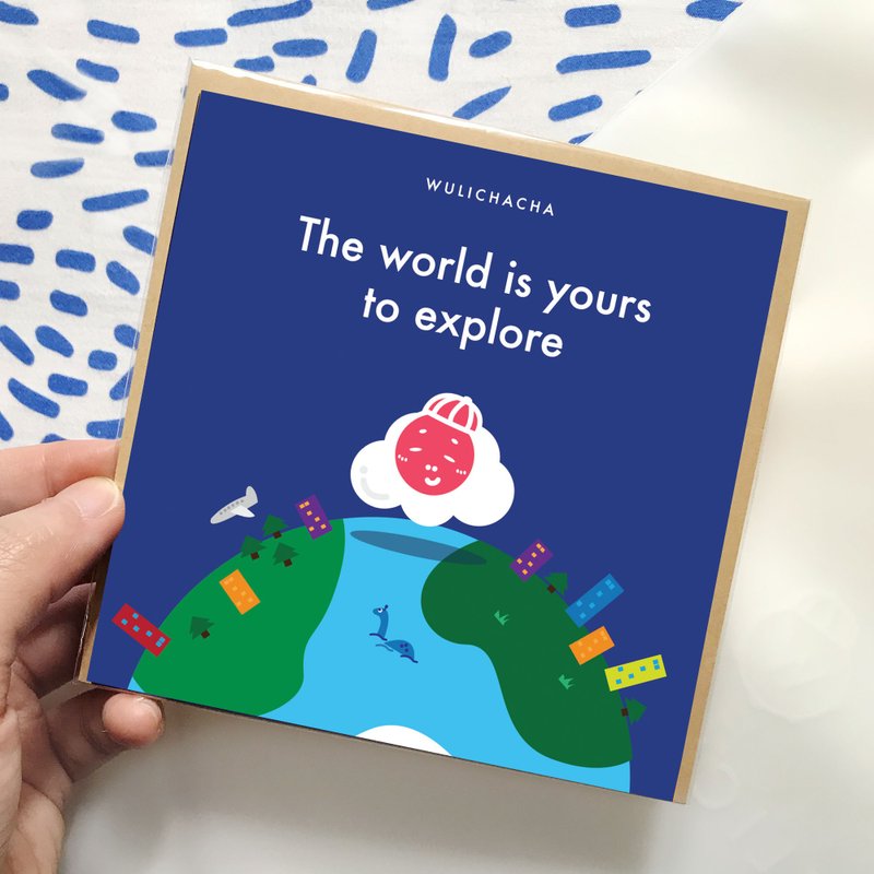 The world is yours to explore 心意卡 - 卡片/明信片 - 紙 