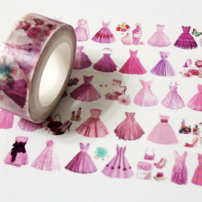 分裝紙膠帶 我的粉紅世界 - 紙膠帶 - 紙 