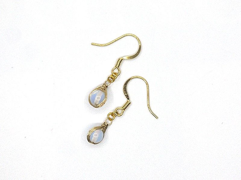  Opal Moonlight Earrings - ต่างหู - เครื่องเพชรพลอย 
