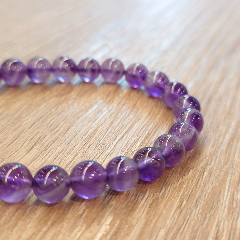 Crystal Bracelet-Amethyst - สร้อยข้อมือ - คริสตัล สีม่วง