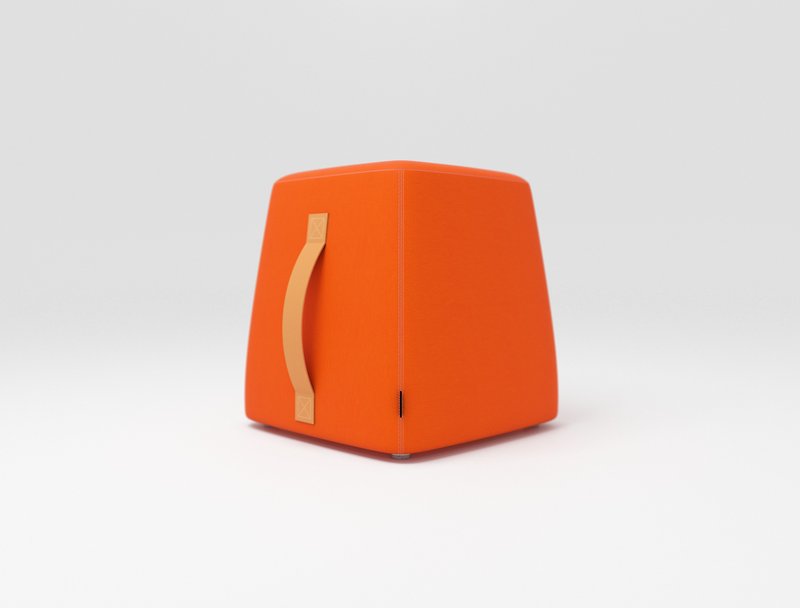 / viithe / Toby chair stool (coral orange) - Chairs & Sofas - Wood Orange