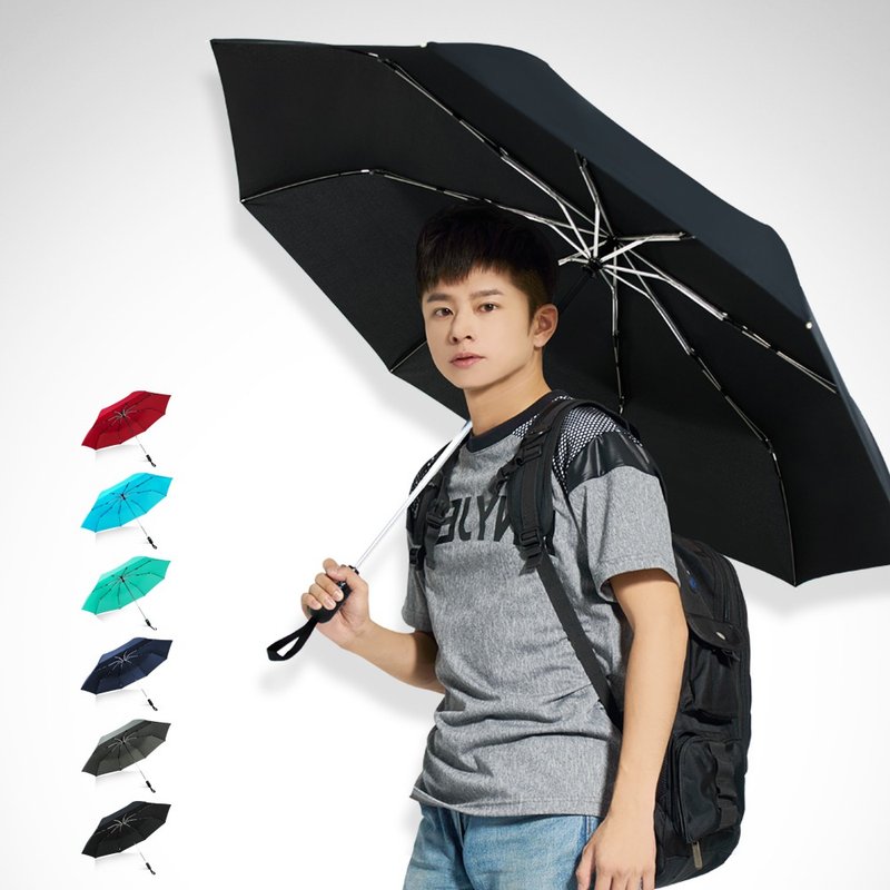 TDN省力回壓極簡超撥水自動開收傘(超大防風晴雨傘B7549S) - 雨傘/雨衣 - 防水材質 黑色