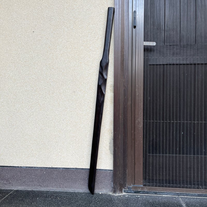 我販劍　長妖刀　阿耶識　手工藝術木劍木刀　武士刀日本刀　魔劍 - 擺飾/家飾品 - 木頭 黑色