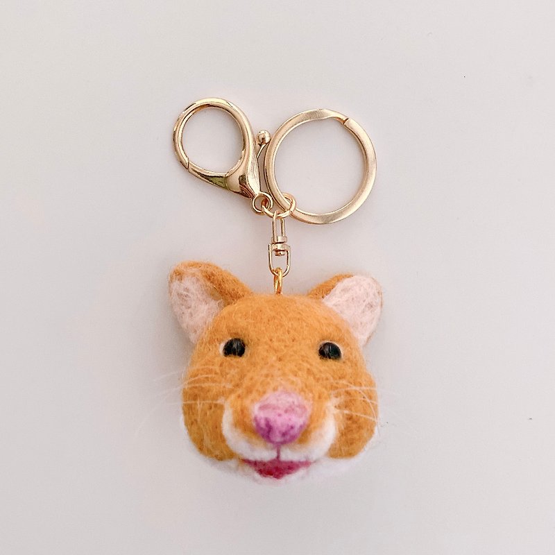 ขนแกะ ที่ห้อยกุญแจ - Pet custom-wool felt pet avatar/golden mouse/key ring/pin