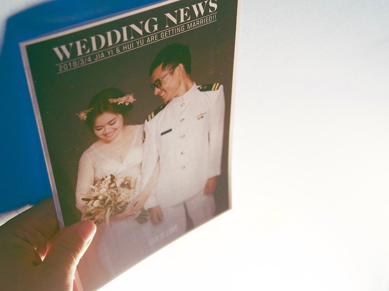 婚禮程序單設計(含印刷)-對折式 - 喜帖 - 紙 