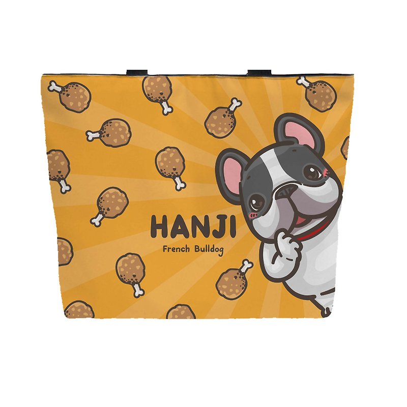 One God Fighting Hanji Series Tote Bag【Hanji Rourou】 - Messenger Bags & Sling Bags - Cotton & Hemp Multicolor