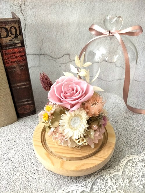 慢。悠。雅 Lazy Grace 不凋花。香氛。蠟燭 瓶中花園玻璃罩花禮