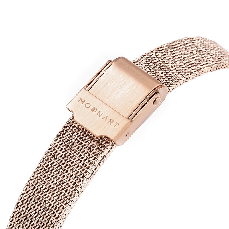 【MOONART】原裝牛皮及金屬錶帶(各款) - 女錶 - 不鏽鋼 金色