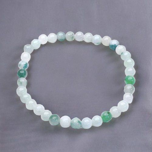 瓔珞珠寶盒 E.L.Jewelry Box 【好運連連】冰種飄花翡翠手珠手鍊 | 天然緬甸玉翡翠A貨 | 送禮